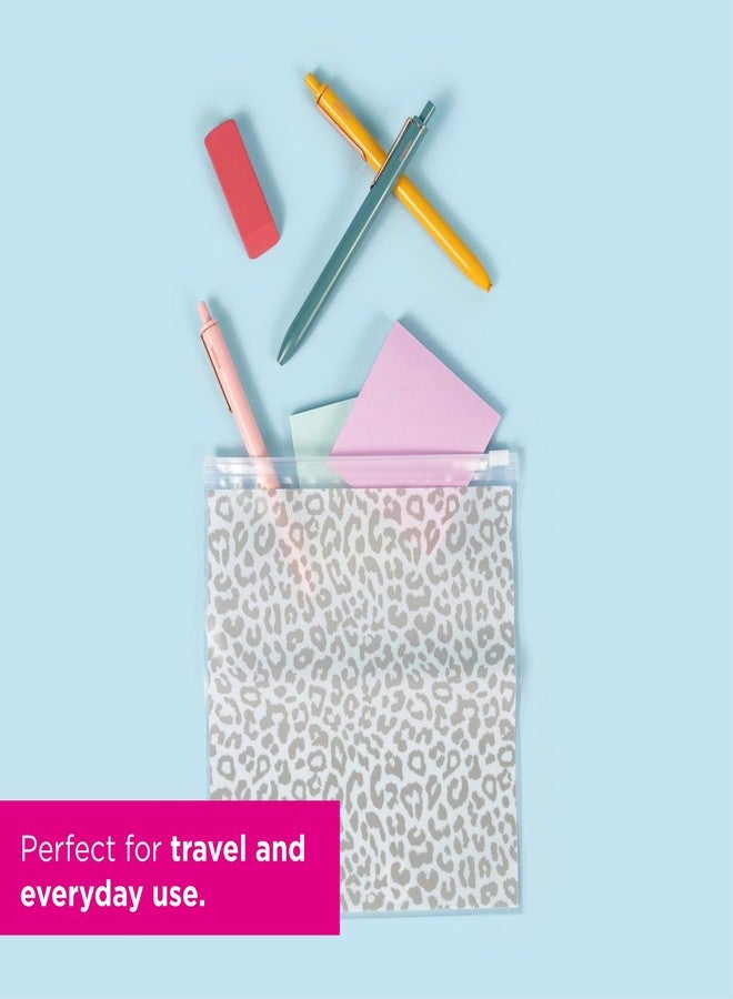 Miamica حقيبة أدوات تجميل قابلة لإعادة الإغلاق من مياميكا للنساء، بحجم ربع جالون، ومنظمات تعبئة للسفر، لون الكركديه، عبوة من 12 قطعة - Image 5